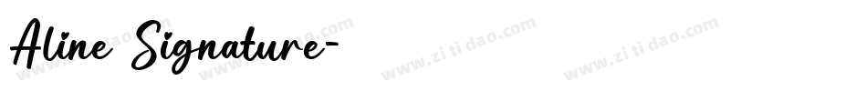 Aline Signature字体转换